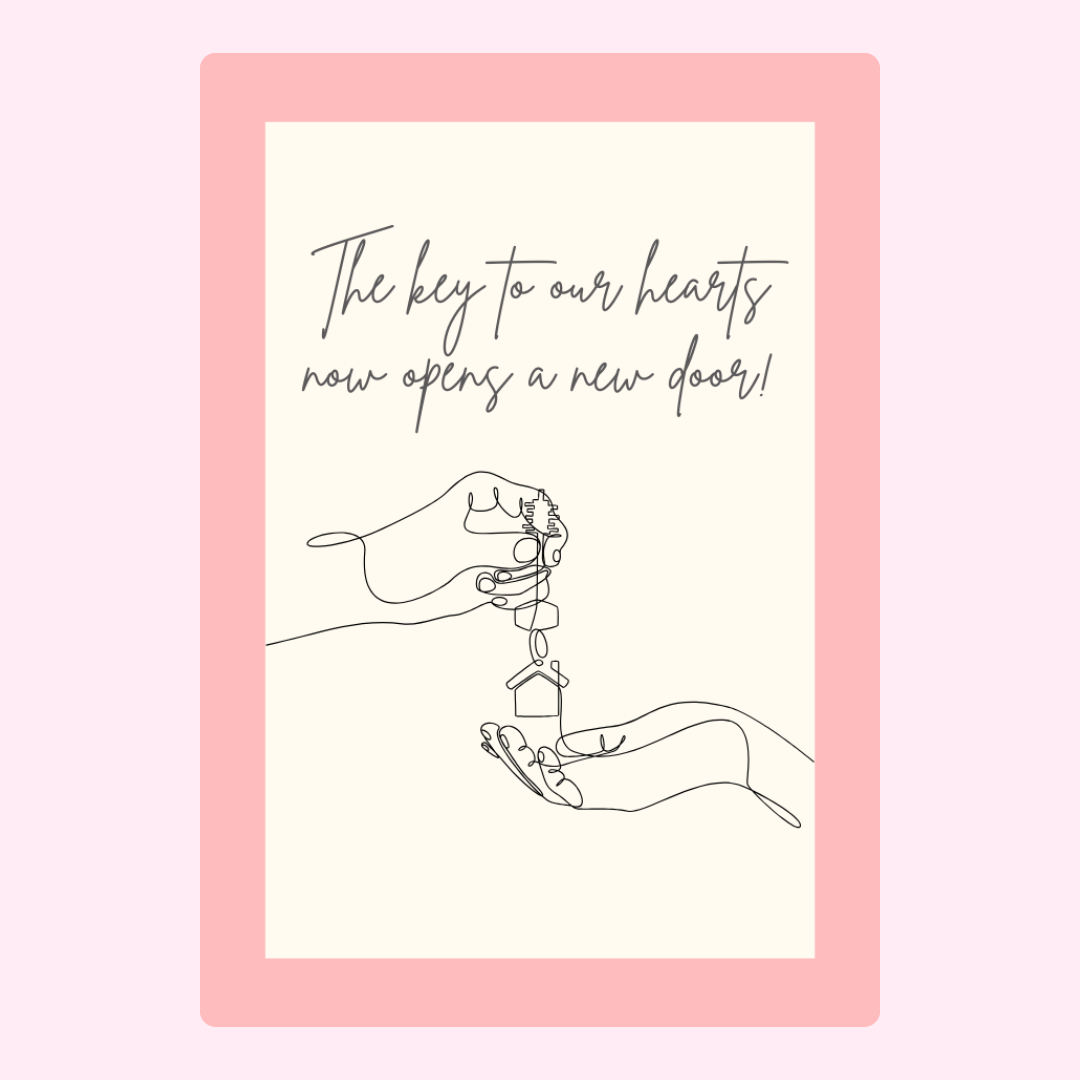 New home key design - The key to our hearts