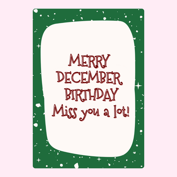 Merry December Birthday