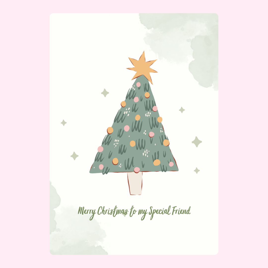 festive tree, Merry Christmas to my Special Friend