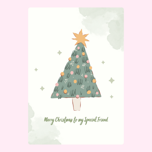 festive tree, Merry Christmas to my Special Friend