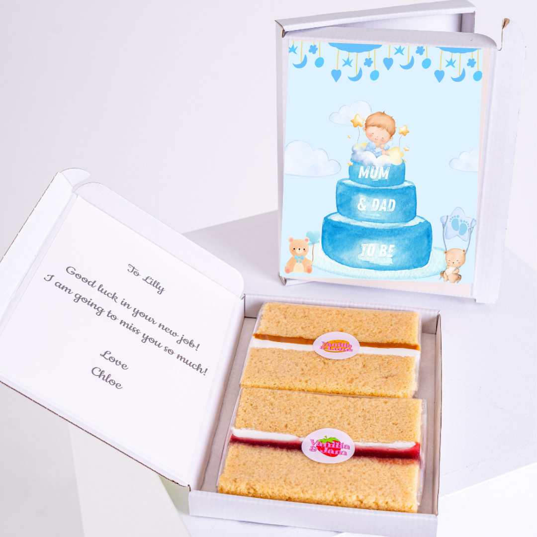 Baby shower cake gift box for Lilly