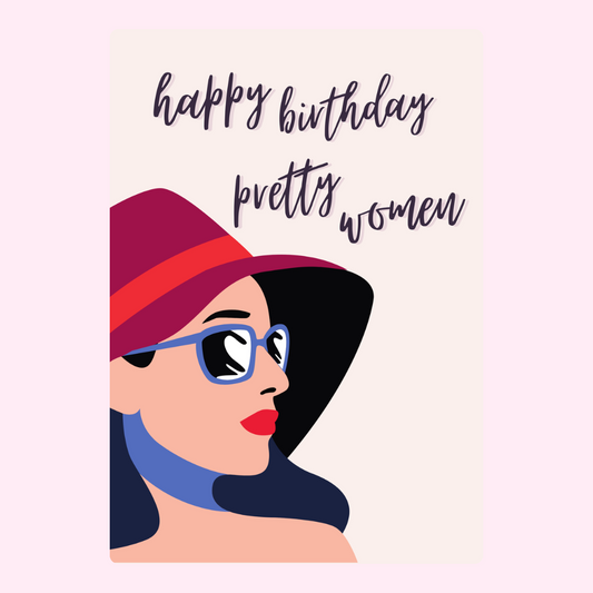 Stylish birthday design for women