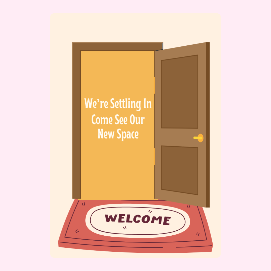 New space welcome mat - We're Settling In