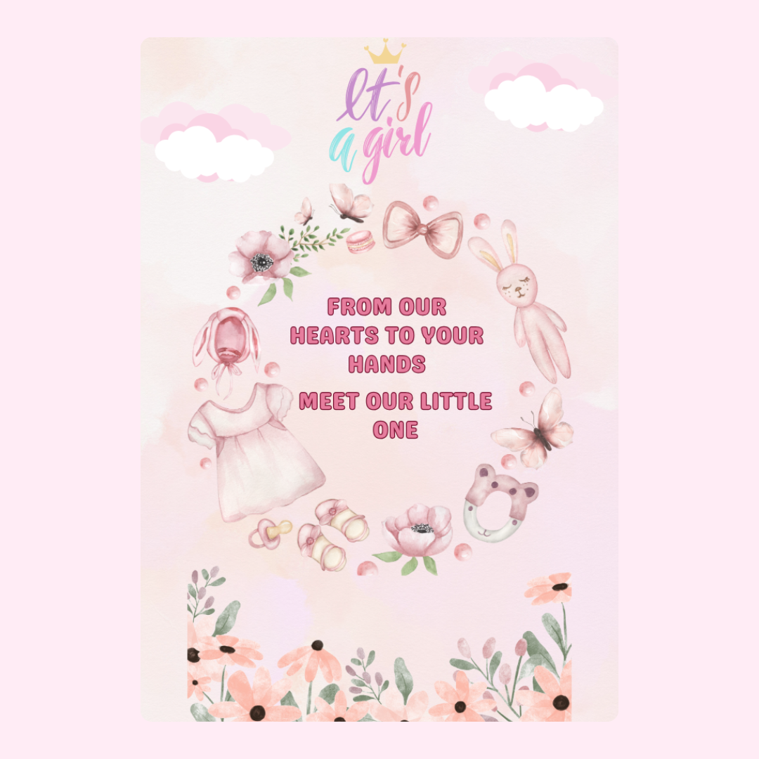 It's a Girl baby shower invitation