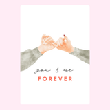 Romantic anniversary cake cards