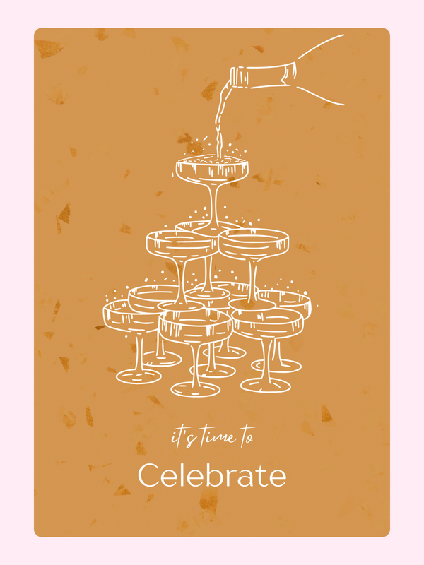 Its Time To Celebrate Cake Card