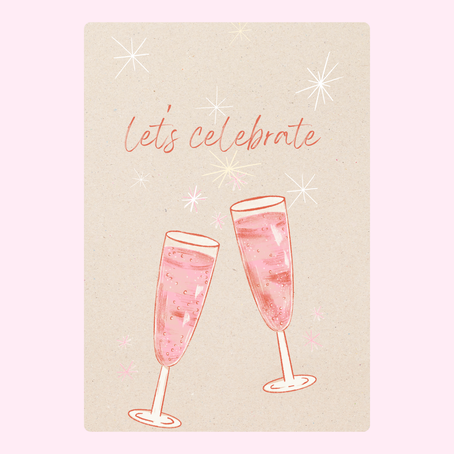 Website celebration image with champagne glasses - July 9, 2024