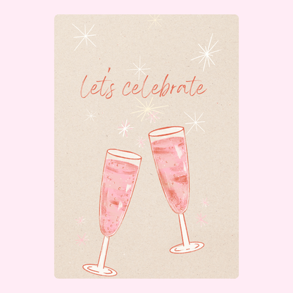 Website celebration image with champagne glasses - July 9, 2024