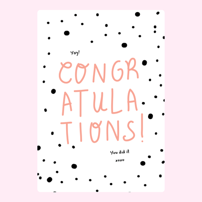 Congratulations card from website, July 9, 2024