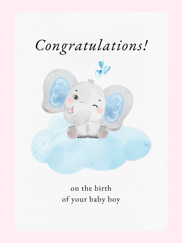 Congratulations Baby Cake Card