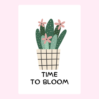 Website - Time to Bloom cactus illustration