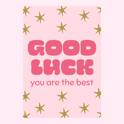 Good luck card from website, July 10, 2024