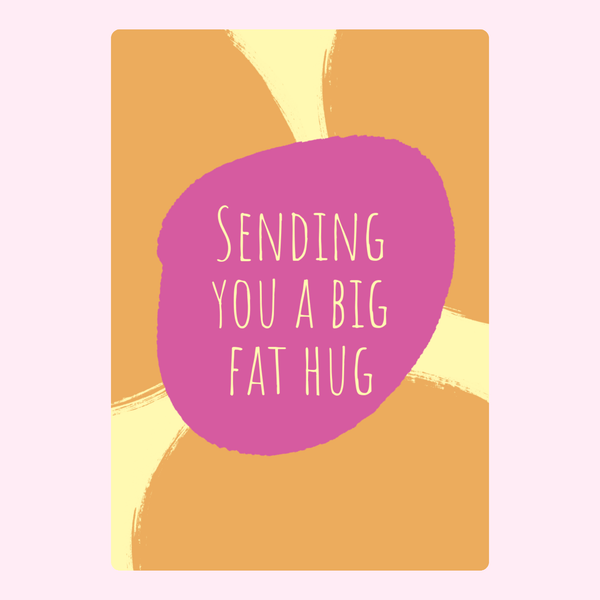 Big Fat Hug Cake Card cake card