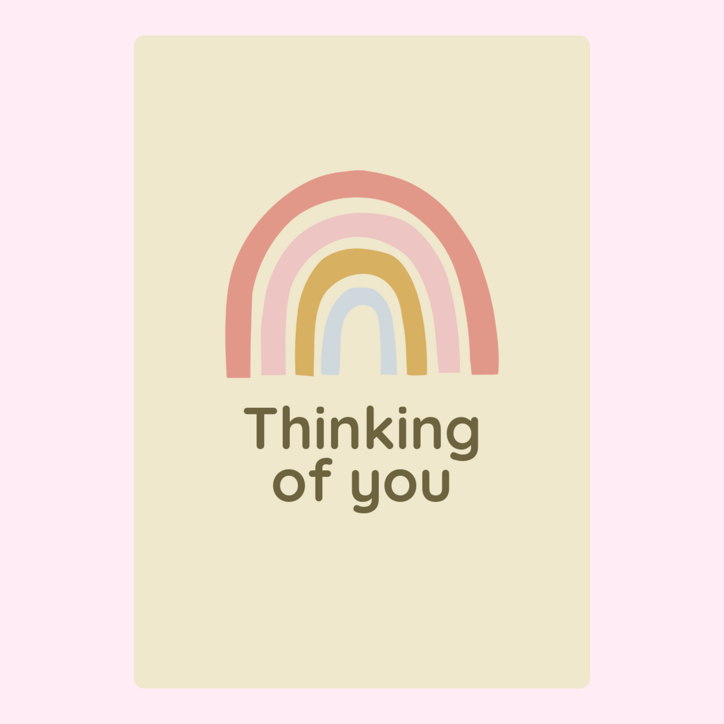 Thinking of you rainbow design (July 10, 2024)