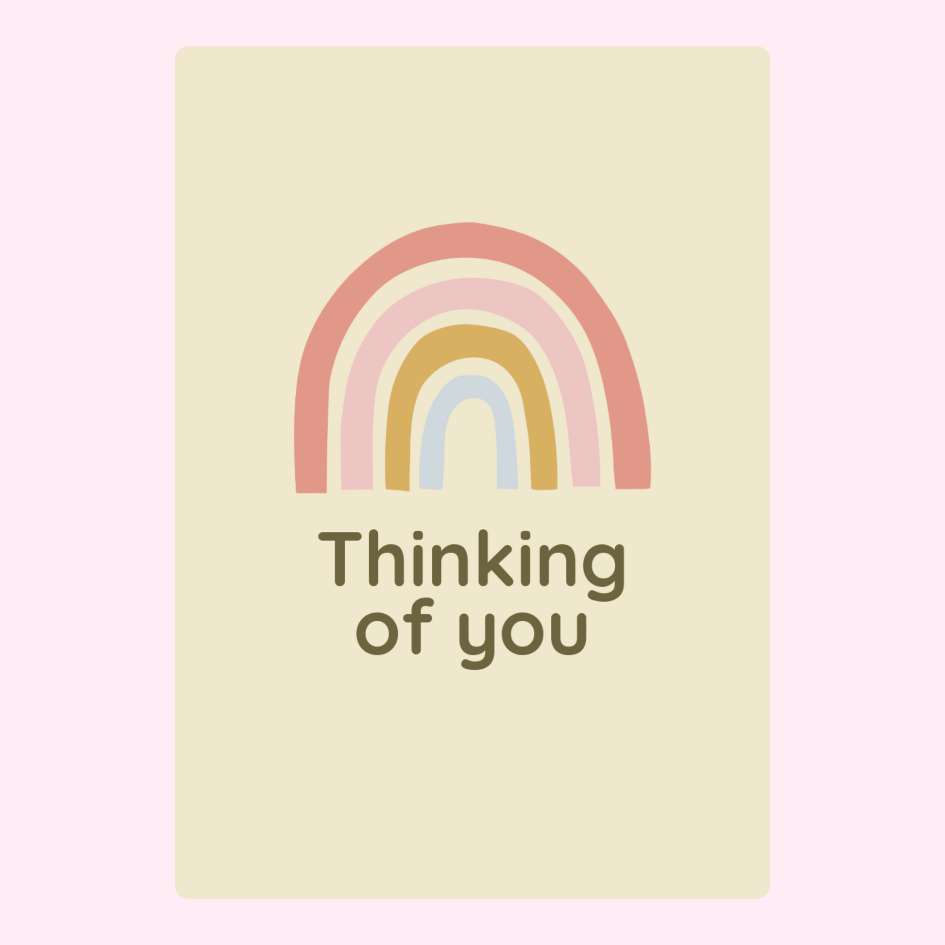 Thinking of you rainbow design (July 10, 2024)