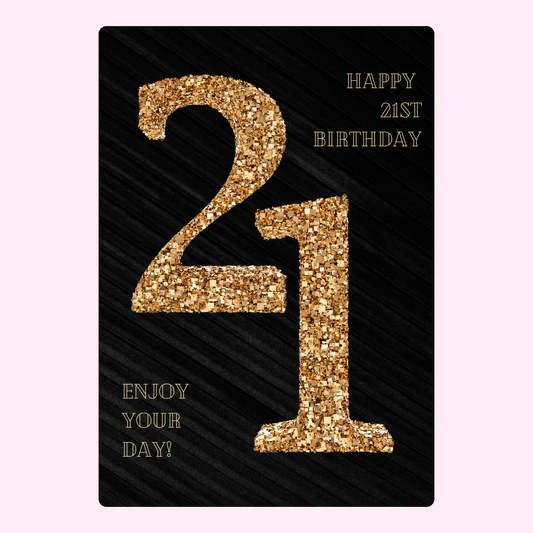 21st birthday card - Website - July 10, 2024