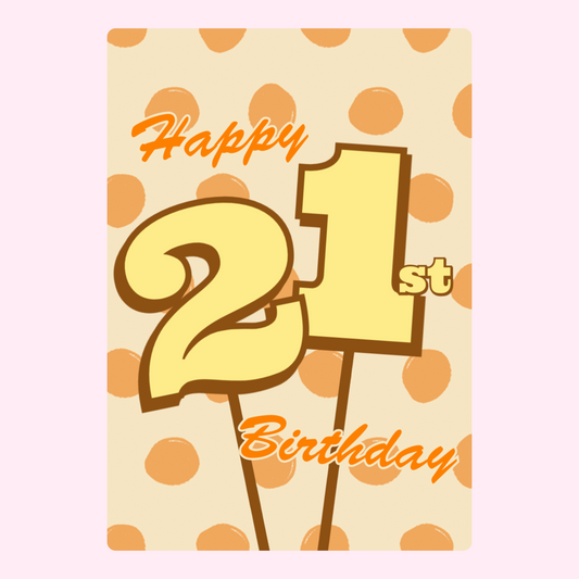 Website - 21st Birthday Card