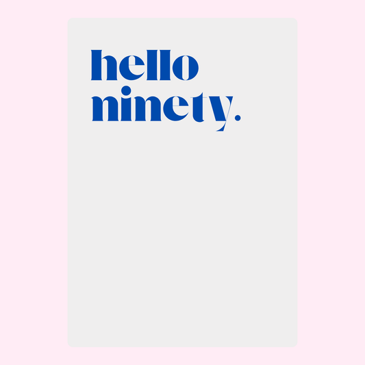 Website - Hello Ninety Card