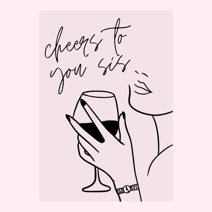 Website - Cheers to you sis illustration.