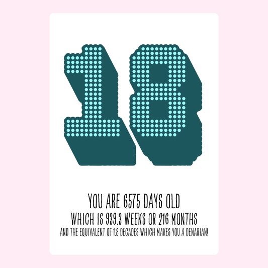You are 6575 days old