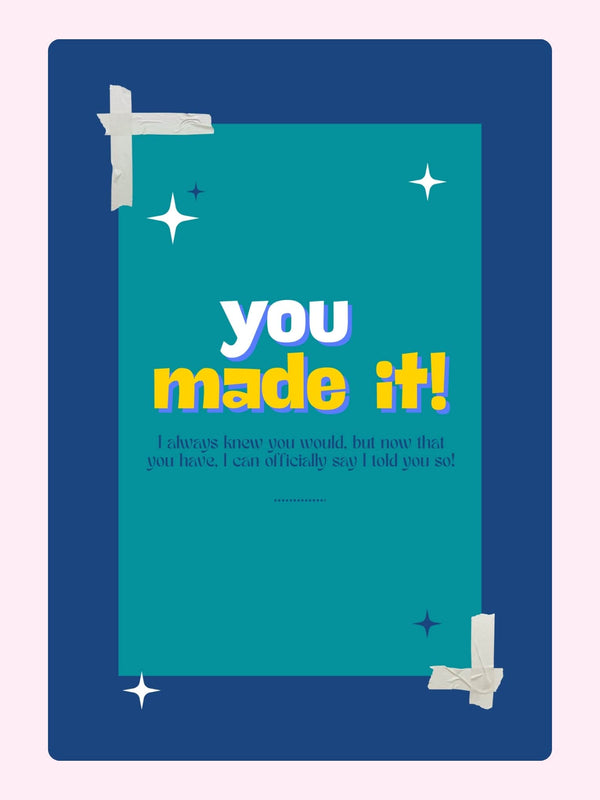 You Made It Cake Card