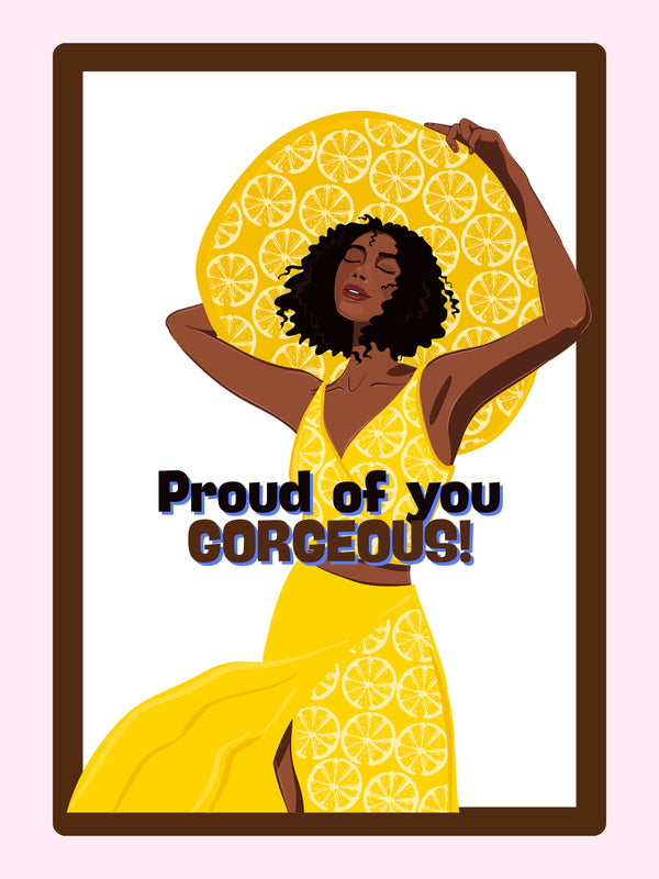 Proud Of You Gorgeous! Cake Card