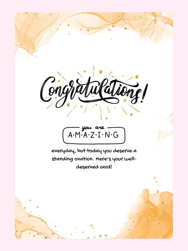 A.M.A.Z.I.N.G Cake Card