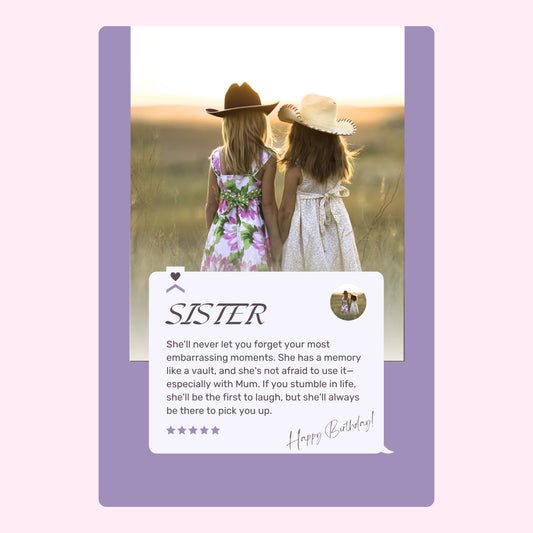 Sister birthday card with two girls, Website 2024-08-29