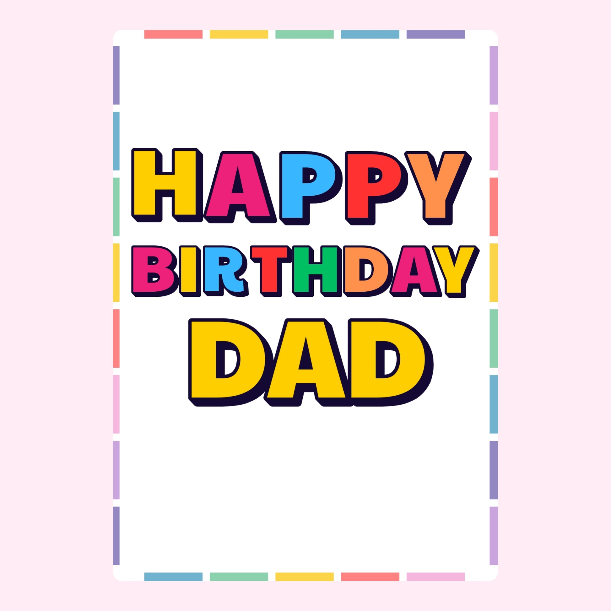 Happy Birthday Dad card, August 29, 2024 - Website