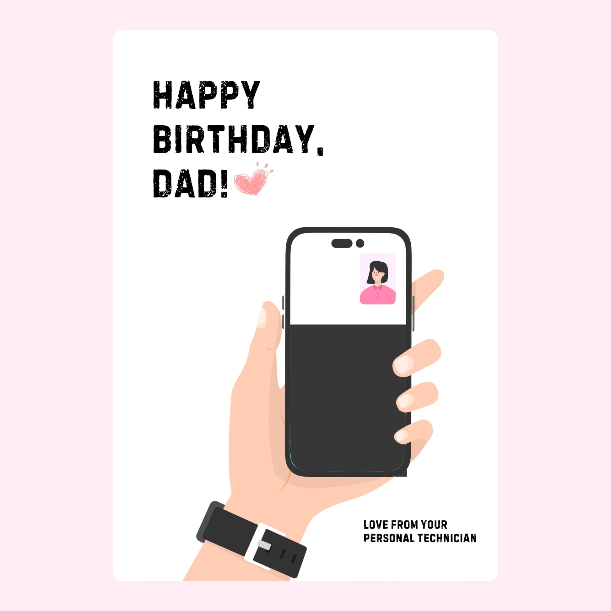 Happy Birthday Dad card, August 29, 2024