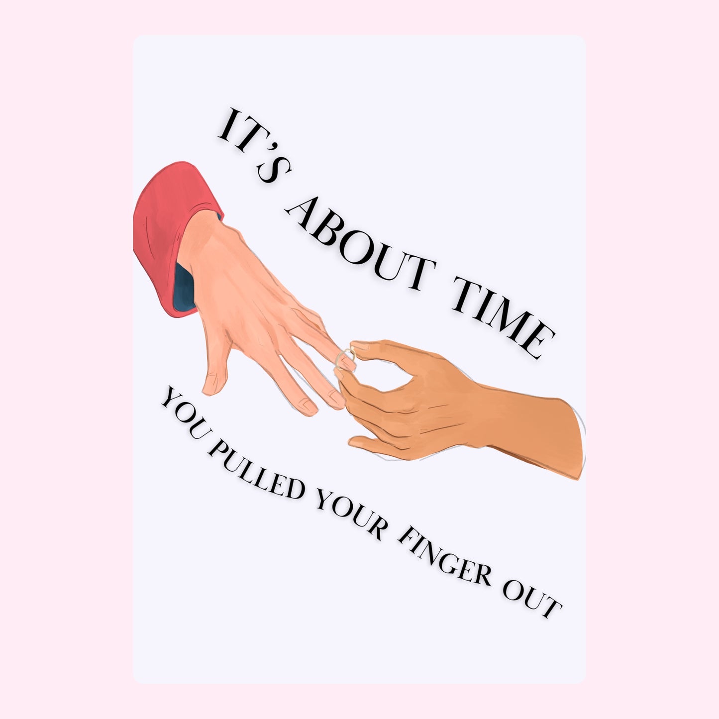 Website - It's about time hand illustration.