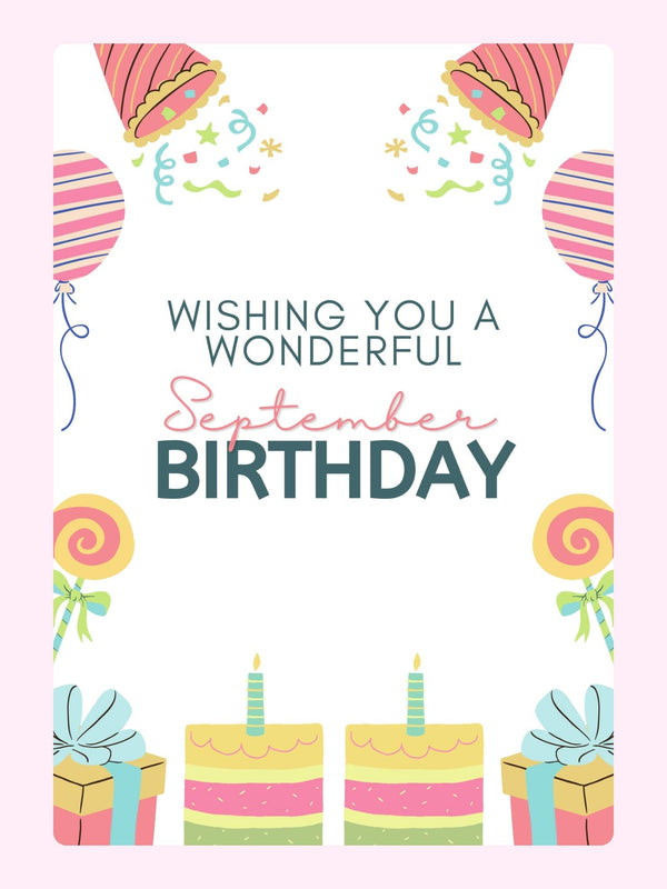 Gift And Candle Cake Card, just because