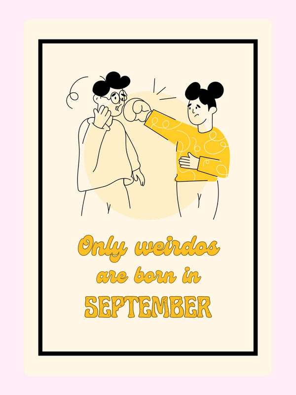 Only Weirdos Cake Card, just because
