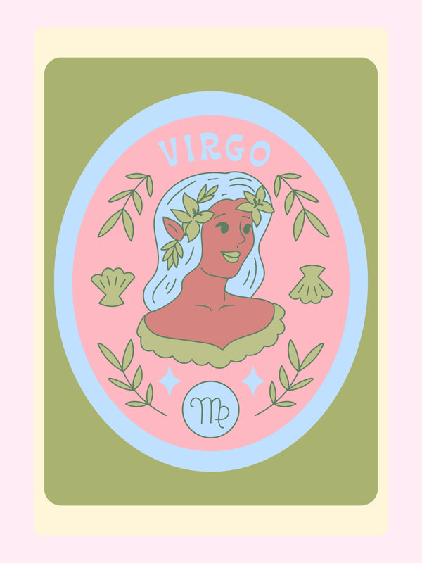 Virgo zodiac illustration from Website - September 3, 2024