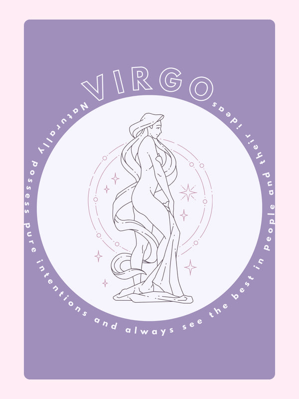 Virgo zodiac card from website, September 3, 2024