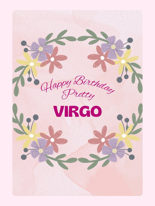 Happy Birthday Virgo card from website