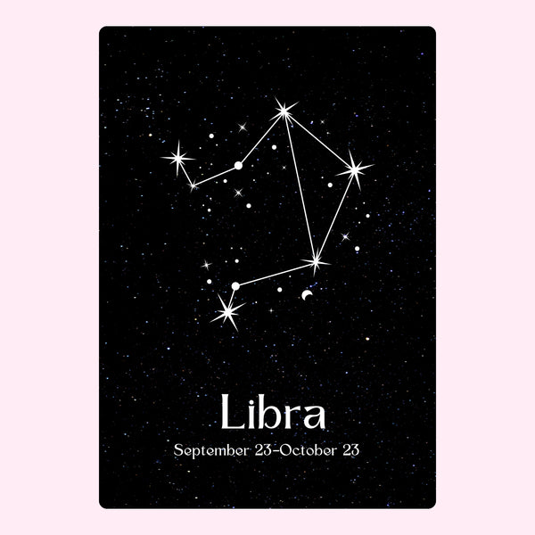 Libra Night Card