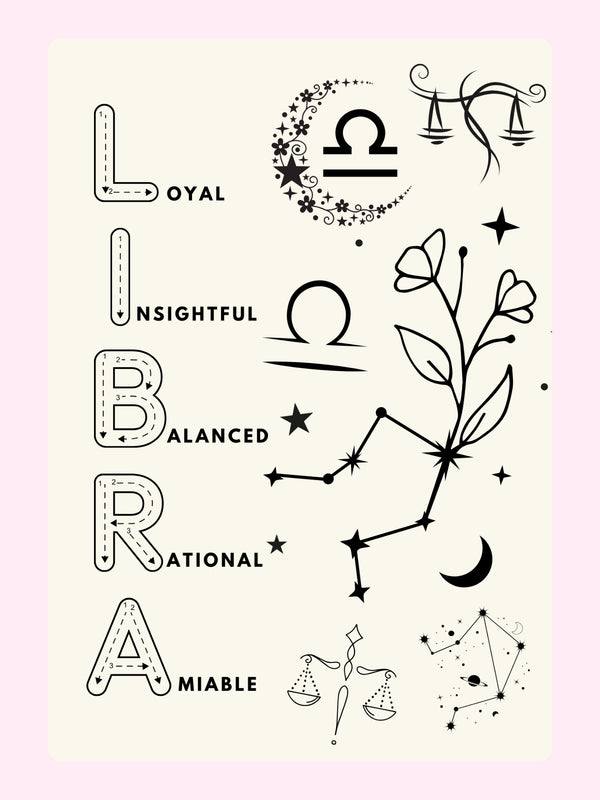 Libra Zodiac sign illustration from Website, September 3, 2024