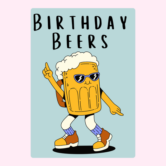 Website birthday beers graphic