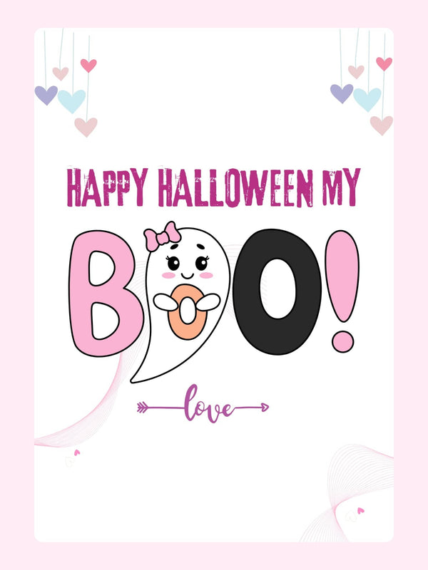Website Halloween Happy Halloween My Boo card.