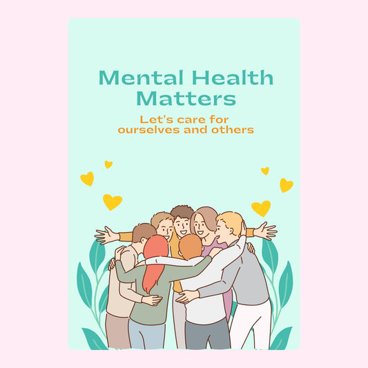 Website Mental Health Matters image - group hug, self-care.