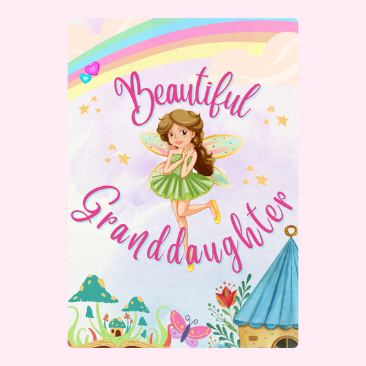 Beautiful granddaughter fairy illustration