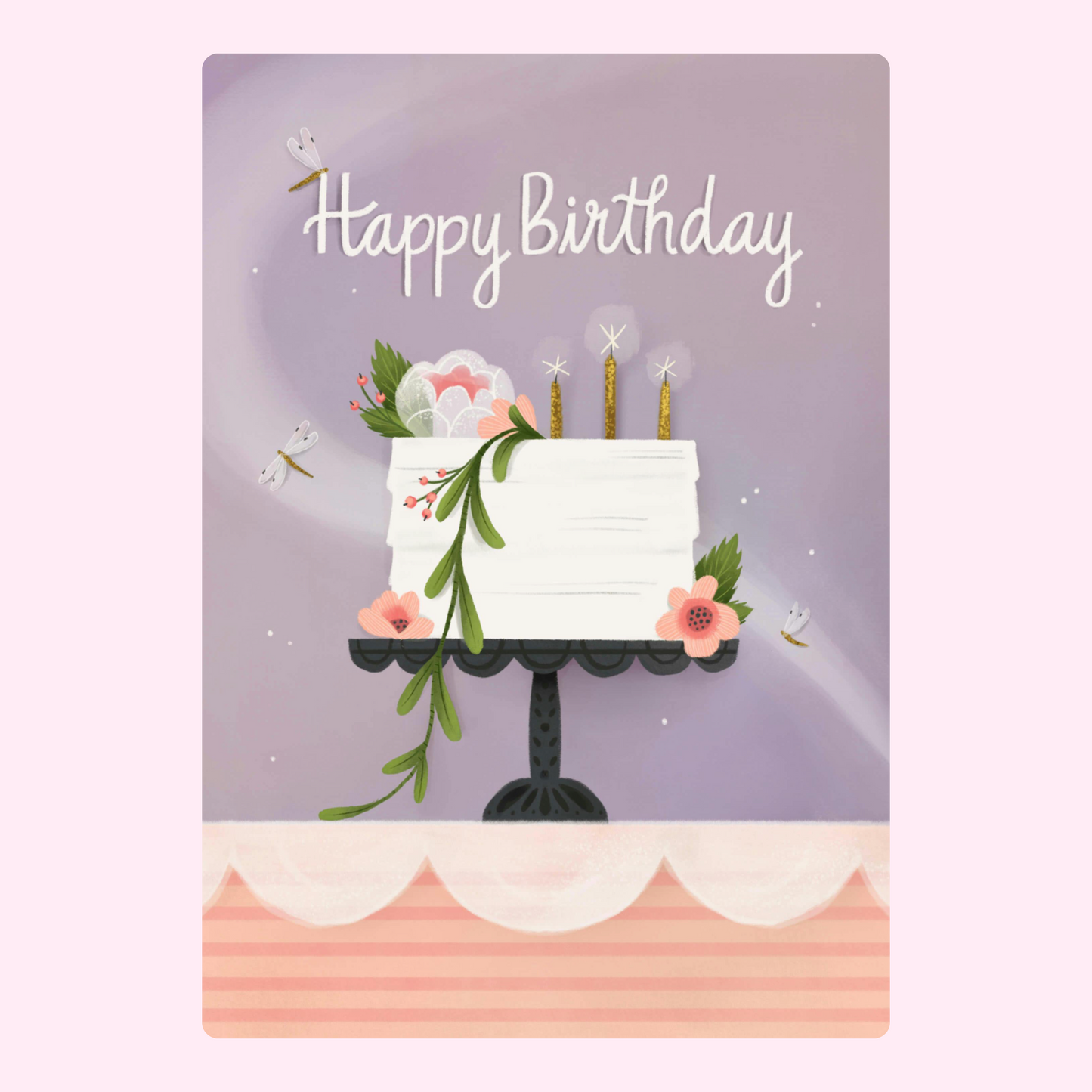 Happy Birthday cake card
