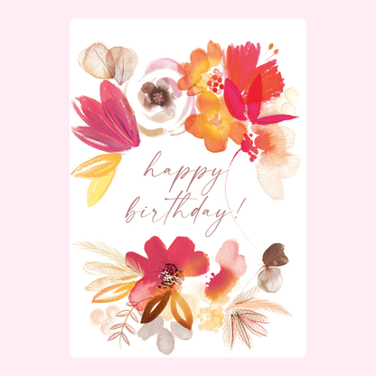 Website Happy Birthday floral card