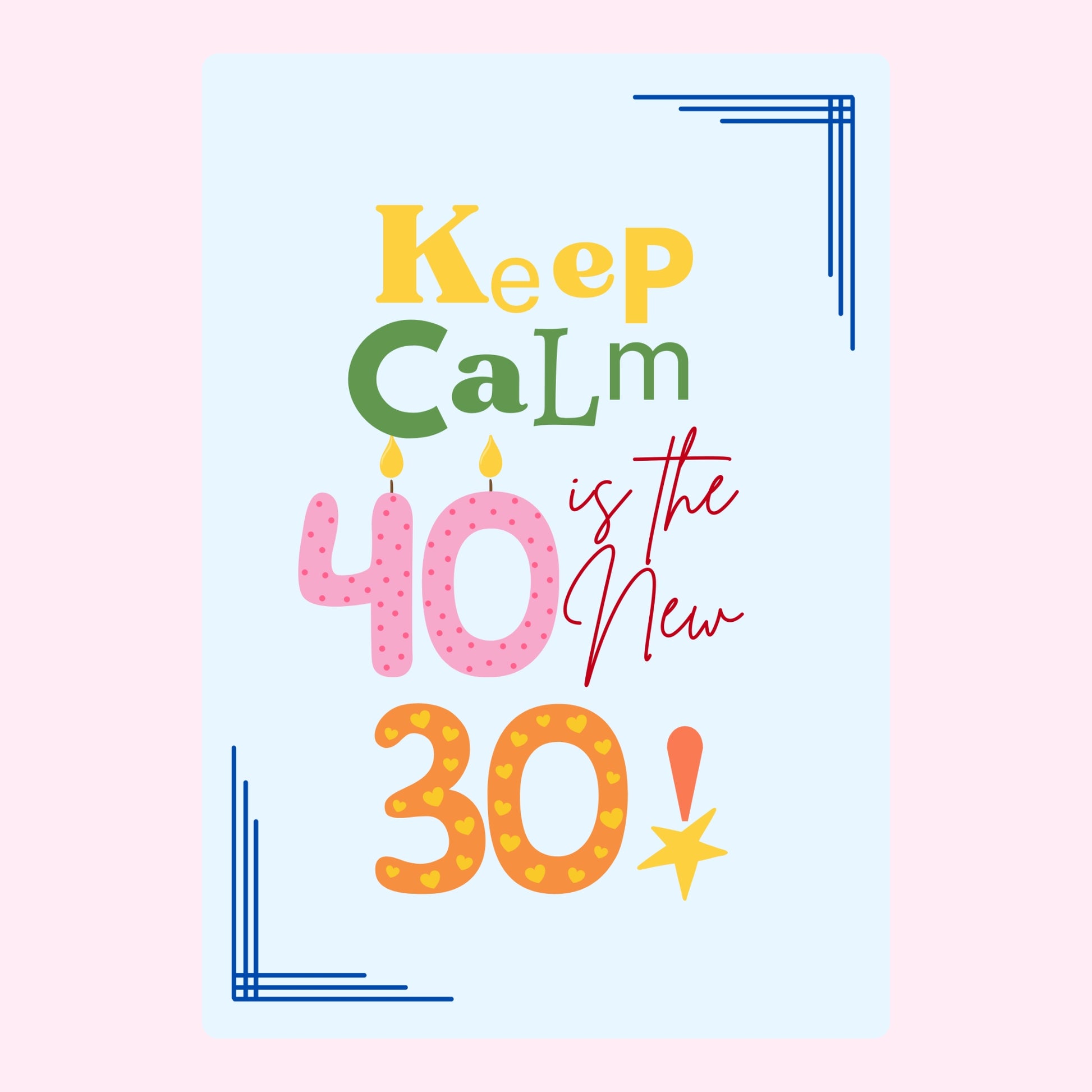 Keep Calm 40 is the New 30!