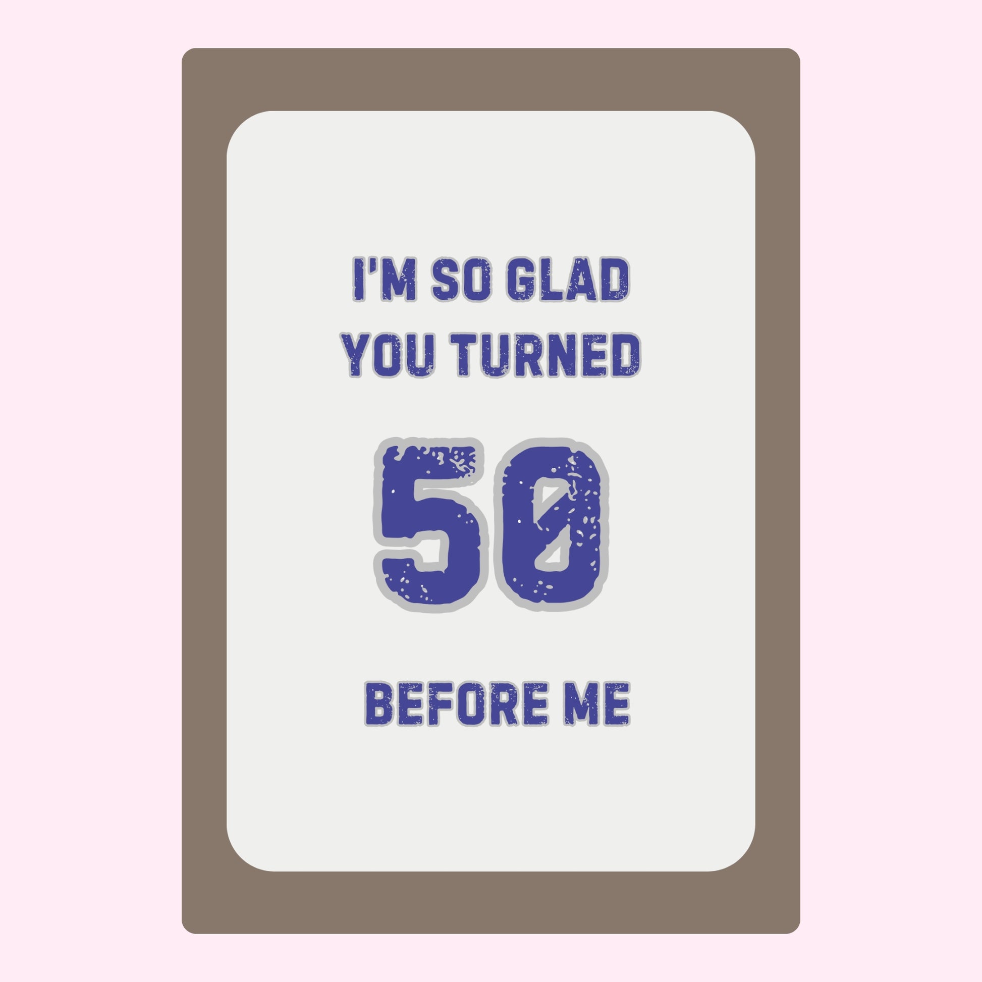 Funny 50th birthday card