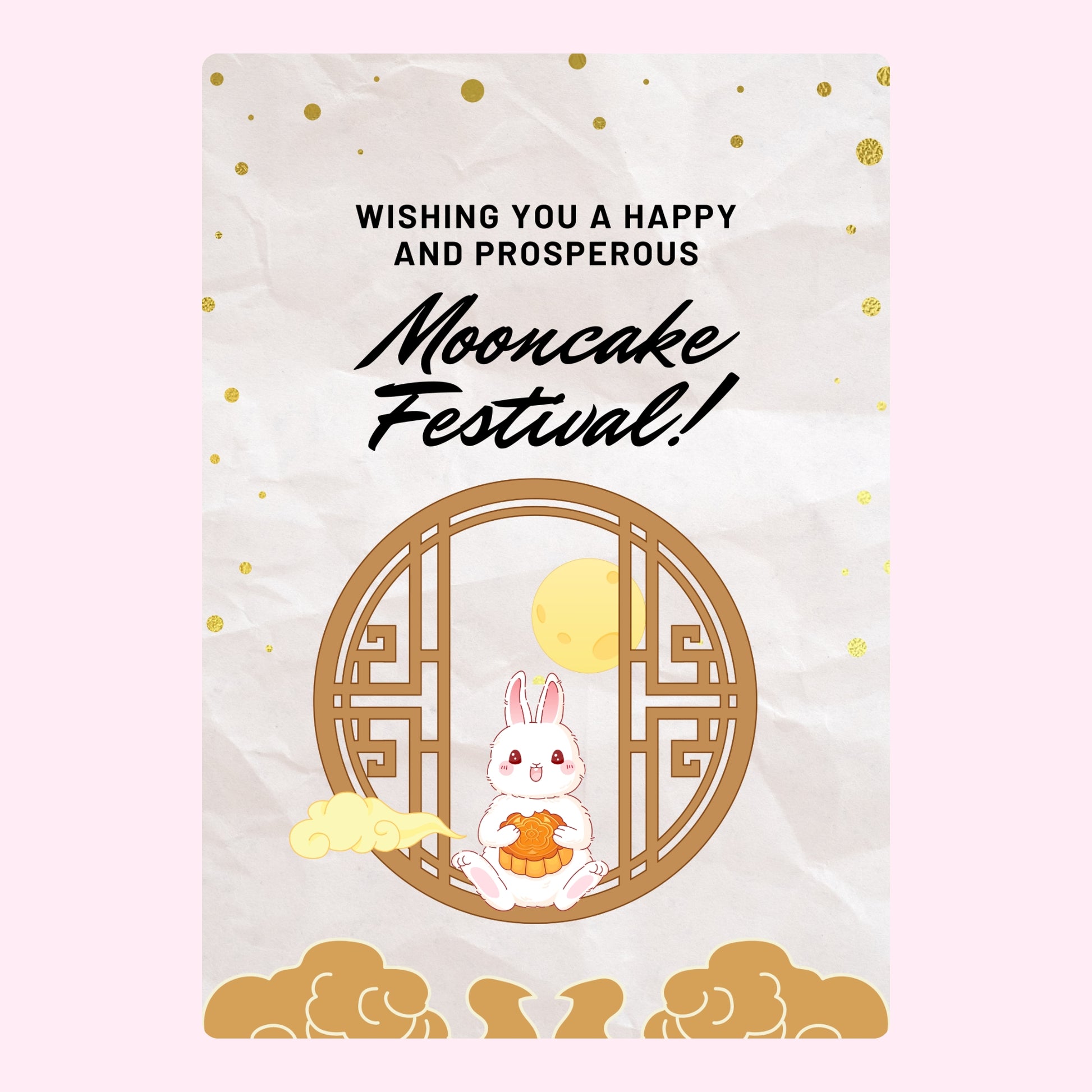 Happy Mooncake Festival greeting card