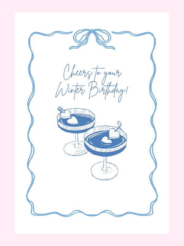 Cheers To Yours Cake Card, birthday