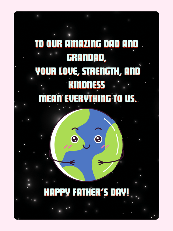 Amazing Dad and Grandad Father’s Day Cake Card, for grandparents