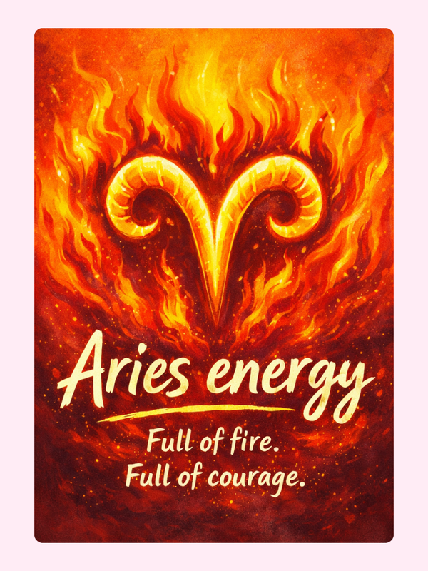Aries Energy Cake Card, just because